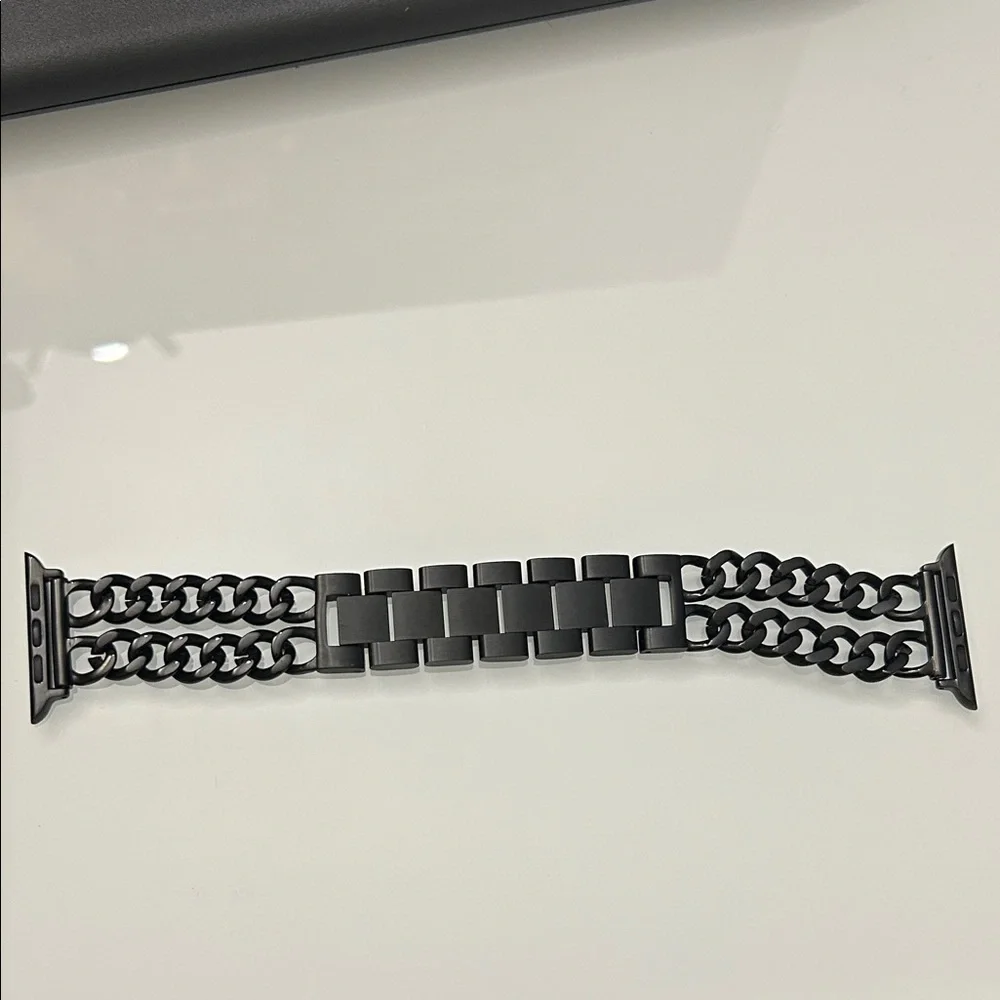 Black Stainless Steel Watch Band size 42 mm